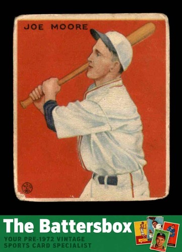Joe Moore #126 1933 Goudey card