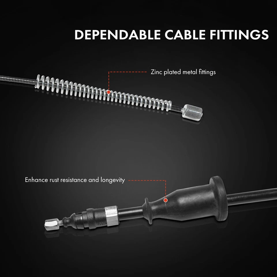 2x Cable de freno de estacionamiento trasero izquierdo y derecho para Dodge Stratus Chrysler Sebring Foto 4 de 4