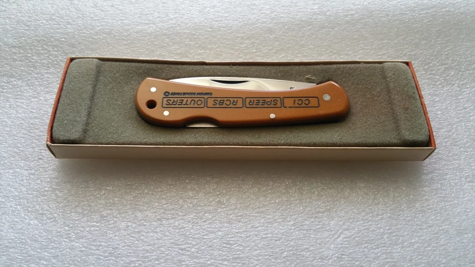 Vintage Gerber Classic LST Ivory Micarta Drop Point Lockback Pocket Knife Yellow - Image 2 of 4
