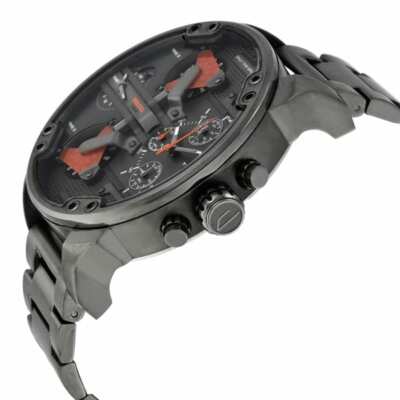 NEW DIESEL MENS WATCH DZ7315 XL 57MM STAINLES STEEL GUNMETAL GREY