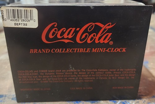 Vintage Coca Cola Marke Sammlerstück Mini Uhren Neu aus altem Lagerbestand - Auswahl - Bild 7 von 13