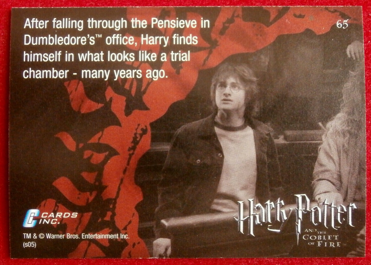 HARRY POTTER GOBLET OF FIRE Card #65 THE TRIAL CARDS INC