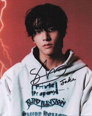 Jake - Enhypen - Autographed Signed 8x10 Photo - Asian | eBay