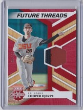 2022 Panini Elite Extra COOPER HJERPE Cardinals FUTURE THREADS PATCH Red #'d /49