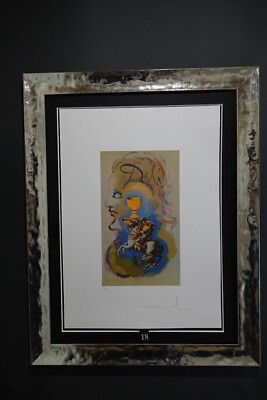 Salvador Dali Lithographie Größe 50 x 70 cm ! Sign , Limitiert, Prägestemp.