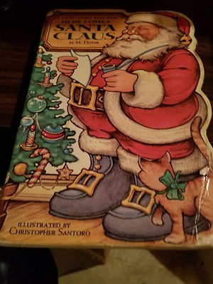 Here Comes Santa Claus by M. Hover (1982) a Golden Sturdy Shape Book