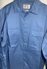 Walls New Mens Fire Resistant Long Sleeve Button Down Blue Size Xlt Tall