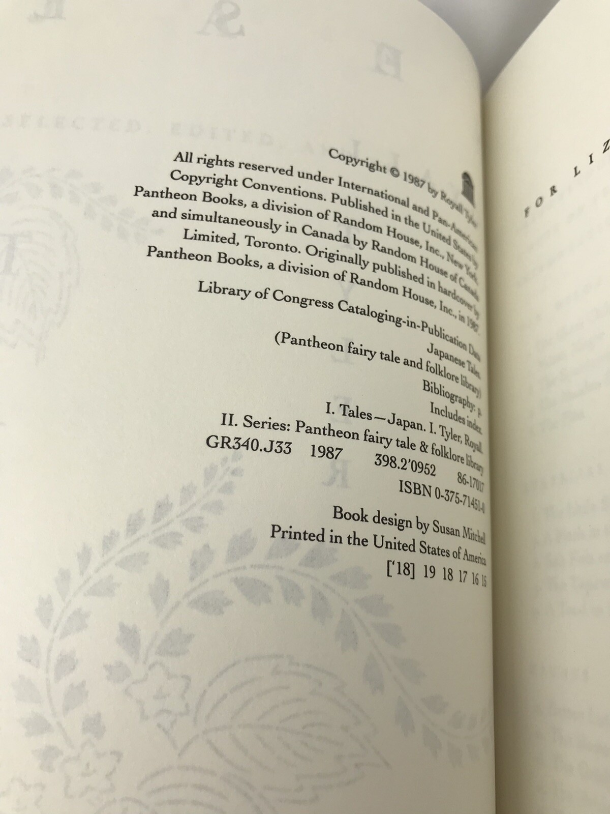 Japanese Tales : The Pantheon Folklore Library | Royall Tyler | TPB - Photo 7 sur 8