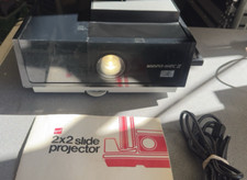 Sears Whisper-Matic IV - 2 x 2 Slide Projector Model 9876- Tested and WORKING 