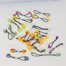 Girls Vintage Ponytail Holders Estate Find Lot of 7 Pairs 7 Singles