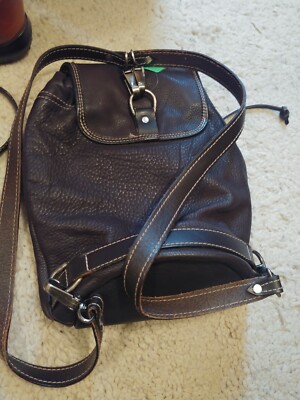 Vintage EUC. Leather Backpack Bag Purse Made in Canada Twik  display picture 1