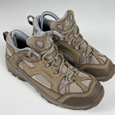 Vasque Women s Size 8 Breeze Low VST Vibram Brown Hiking Boots Shoes 7081