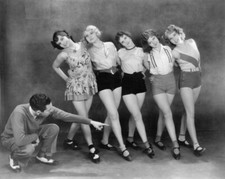 Leggy Dance Pinup Girls short skirt 8X10 photo Jazz age cinema film movie 50
