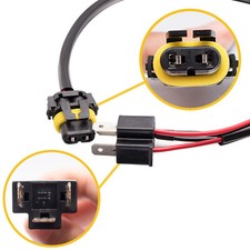 2x 9006 HB4 To H4 9003 Wire Harness socket For Retrofit HID ballast Conversion