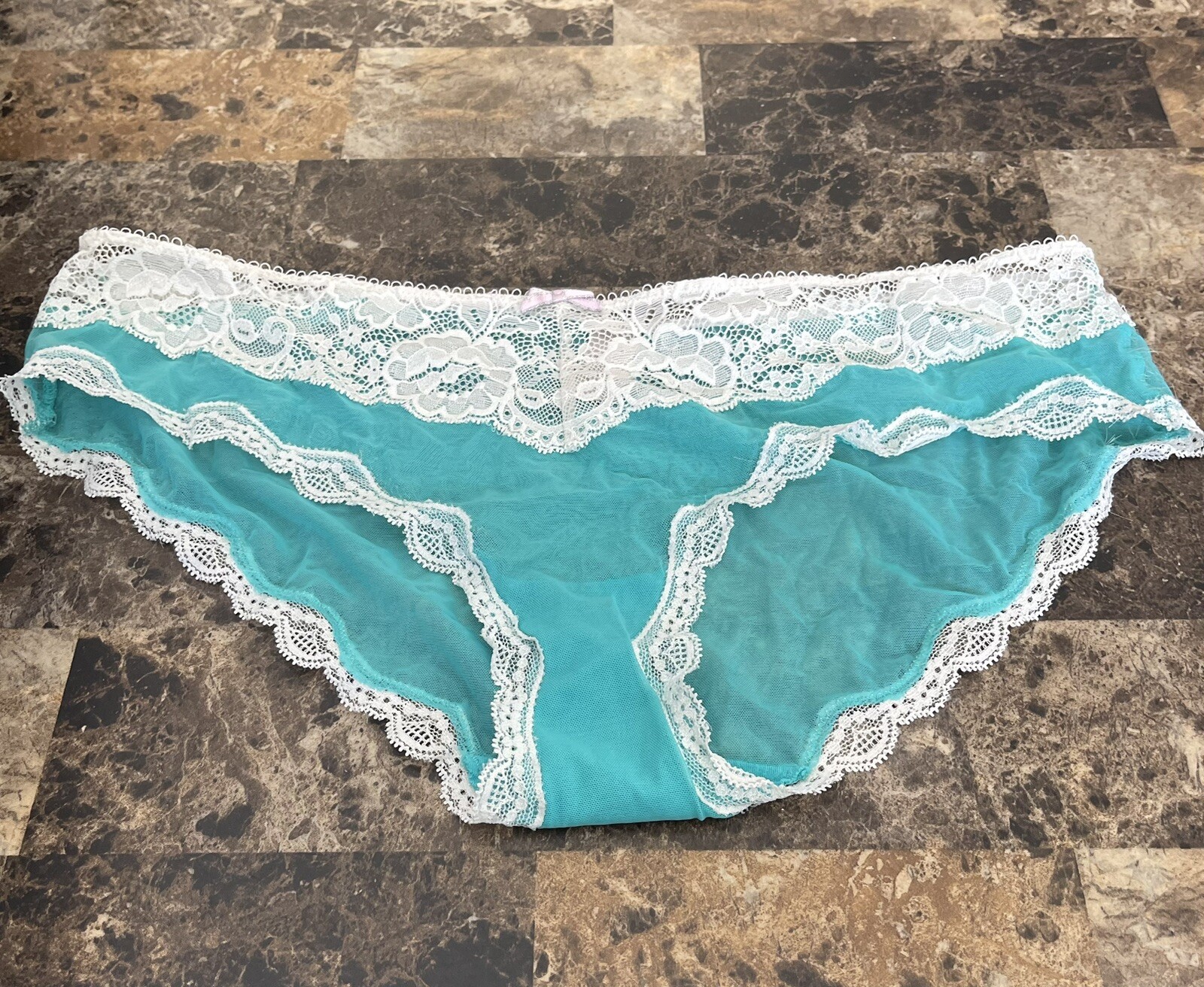 VINTAGE VICTORIA’S SECRET SHEER BIKINI PANTY! Gem