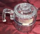 vintage pyrex 7756 6 cup coffee pot for parts