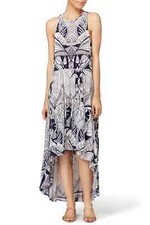 Free People La Mar printed Maxi dress L womens ASO rent the runway