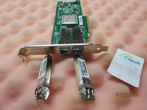 06T94G- Qlogic QLE2562 8GB PCIe DP FC HBA DELL / both Low & High Profile Bracket - Picture 4 of 4