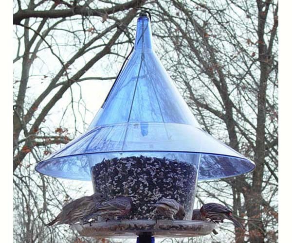 Arundale Mandarin Sky Cafe Squirrel Proof Bird Feeder Blue 360b