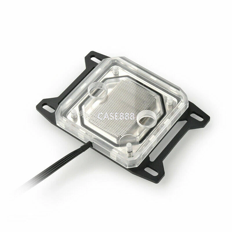 C55W CPU Water Cooling Block With 5V RGB For AMD AM4 Ryzen Socket 3 5 7 9 NEW - Image 2 of 4