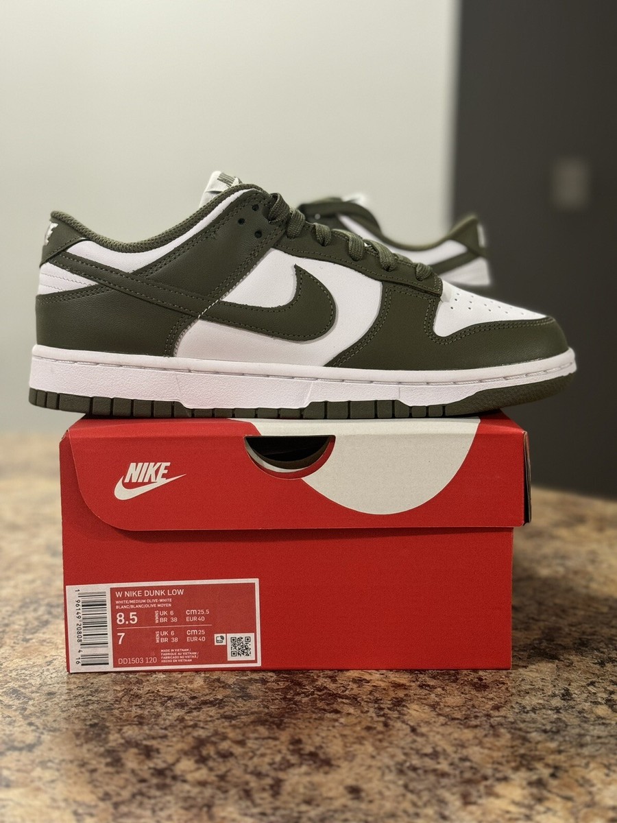 Nike Dunk Low Medium Olive Wmns DD1503-120 Size 8.5W/7M New