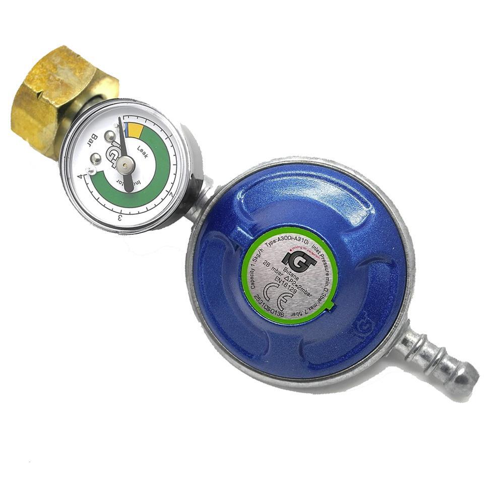 Butane Regulator Pressure Gauge Fits Calor Gas Bottle 4.5kg BBQ Caravan