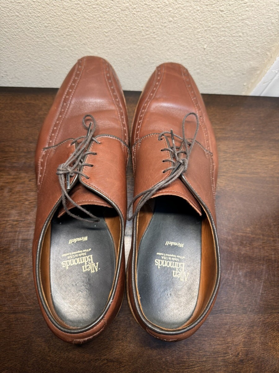 Allen Edmonds Wendell Oxford Leather Brown Mens Size 11.5D  display picture 2