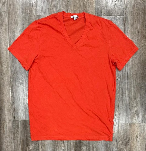 James Perse Men's V-Neck Orange Short Sleeve T-Shirt | eBay