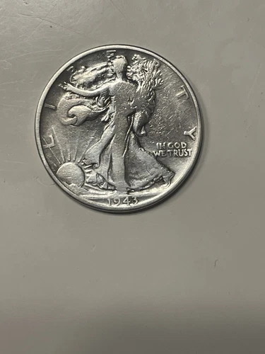 1943 D Walking Liberty Half Dollar 90% Silver 50c Very Good VG - Rare Coin