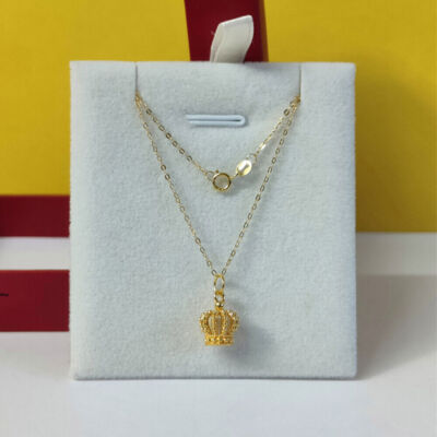 ※特別値下げ！CROWN NECKLACE GOLD NEW CROWN PENDANT & 24
