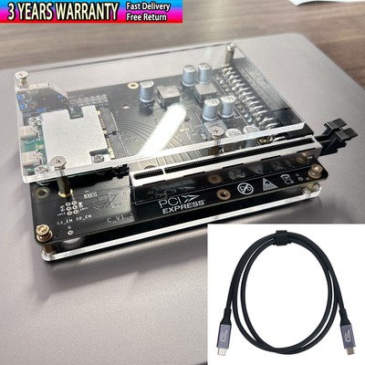 HAMGEEK Graphics Card Dock 24Gbps Thunderbolt 3/4 PD85W+15W GPU Expansion Dock