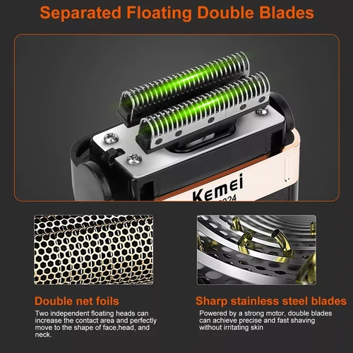 US Men's Electric Shaver Trimmer Razor Rechargeable Hair Beard Shaving Machine - Picture 7 of 15