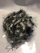 gray WHITE BLACK DESIGNER YARN KNITTING weaving CROCHET CRAFT FIBER TASSEL 57G