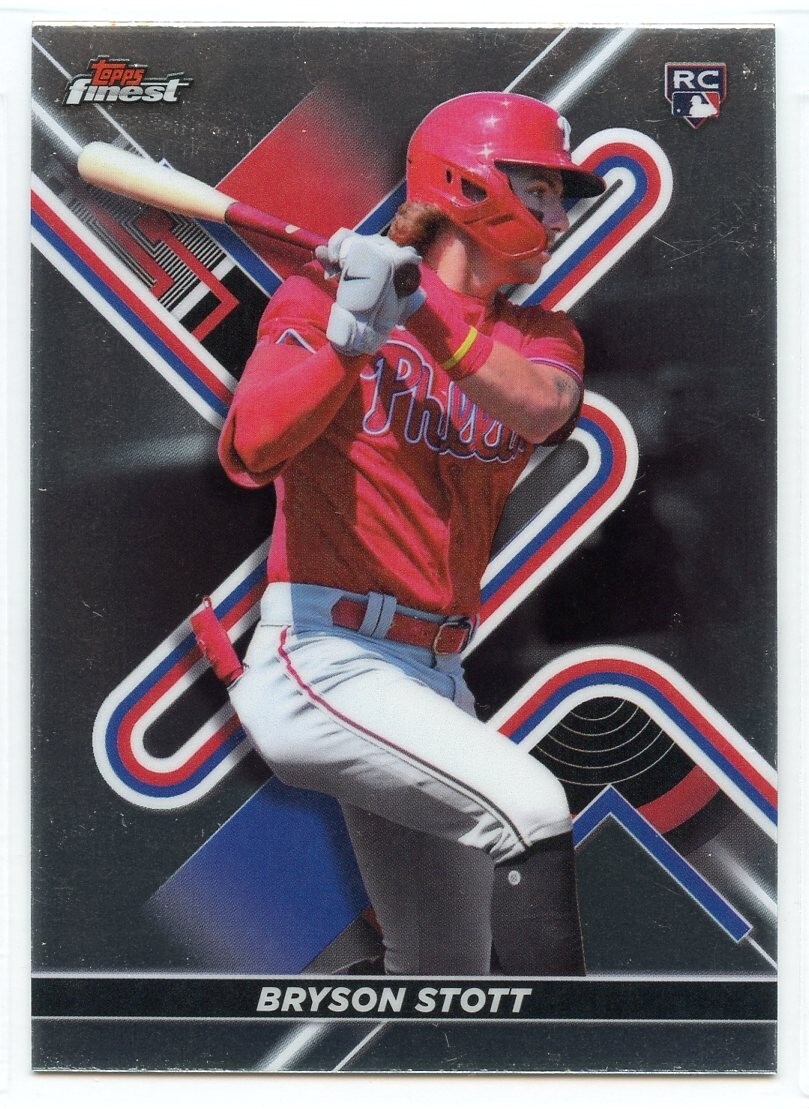 2022 Topps Finest Rookie Card - #13 - Bryson Stott - Philadelphia Phillies