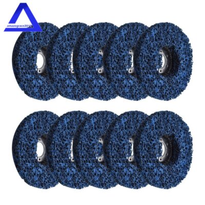 10 Pack 4.5''x7/8'' Poly Strip Disc Wheel Paint Rust Removal Clean Angle Grinder