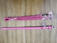 14-INCH PINK COLLAR WITH MATCHING LEASH FOR SMALL DOGS