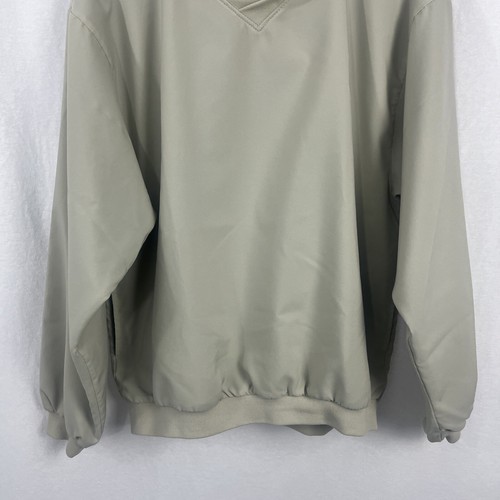 Forrester's Outerwear Womens M Tan Pullover Windbreaker V-neck Jacket Golf - Picture 3 of 10