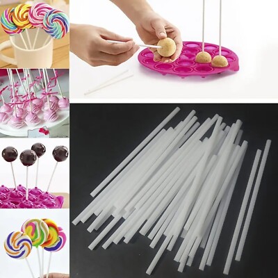 STICKS FOR CAKE POPS, CANDY, CARAMELS AND LOLLIPOPS 15 CM / 5.9 IN (100 PIECES)