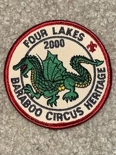 Boy Scout BSA 2000 Dragon Baraboo Circus Heritage Wisconsin Trail Patch