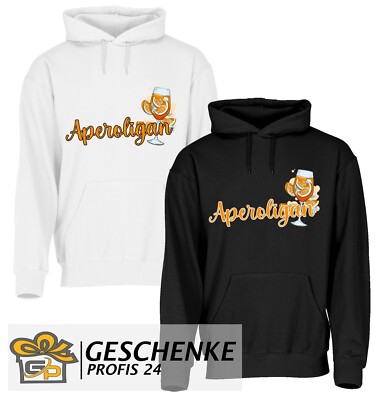 Aperoligan Kapuzen Hoodie, Sprücheshirt, Fasching Kostüm, Aperol, Pulli Karneval