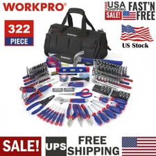 322PCS Household Hand Tool Set Mechanics Tool Kit Ratchet Socket Screwdriver Set