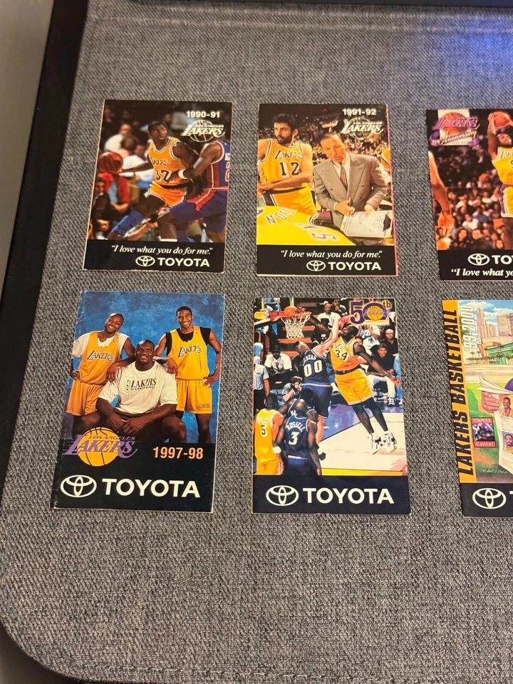 LOS ANGELES LAKERS POCKET SCHEDULES - LOT OF 49 - MAGIC, SHAQ, KOBE, JONES, MORE - Image 3 of 4