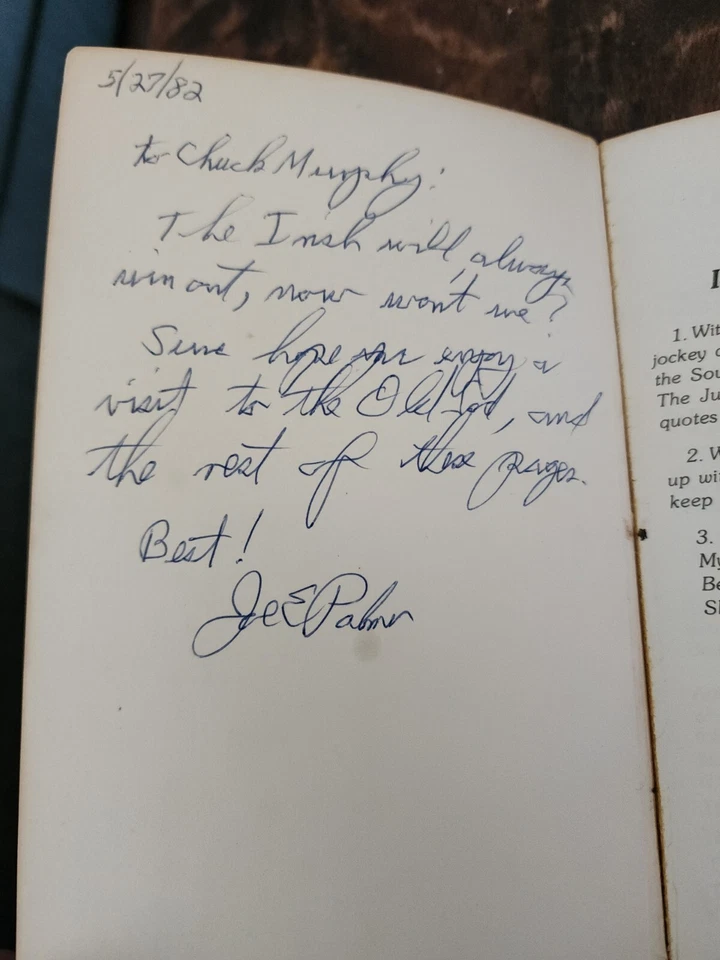 On The Track Of The Race Horse By Joe Palmer SIGNED 1981 With Extras - Image 2 of 4