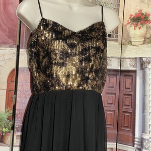 black and gold sequin top