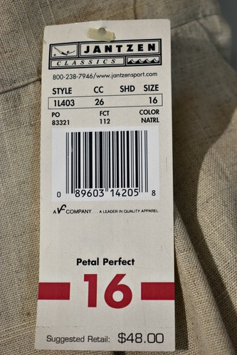 Falda Jantzen talla 16 natural vintage para mujer - Imagen 7 de 7
