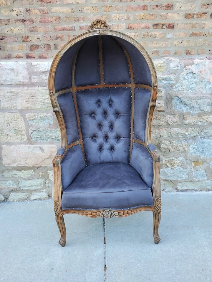 Hermosa Silla Globo Hecha a Mano Silla con Dosel Silla Portero Silla Cúpula Trono Foto 4 de 4