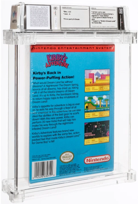 Kirby's Adventure - Wata 8.5 A Sealed NTSC US, NES Nintendo 1993 - Image 2 of 2