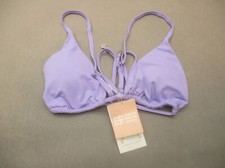 NWT DIPPIN DAISYS Size L Womens Lilac Lined Wireless Back Closure Bikin Top 10C