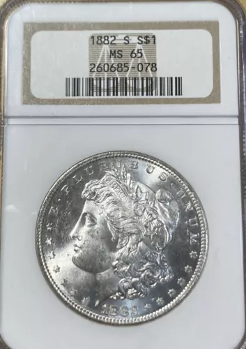 1882-S NGC MS65 Morgan Silver Dollar