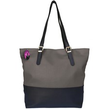 Large Handbag Fashion Oversize Big Bag Two Tone Shopper Designer Style Tote 